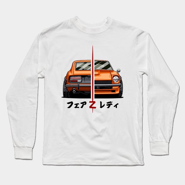 Fairlady Z 240Z (280Z) Front and Rear Long Sleeve T-Shirt by Markaryan